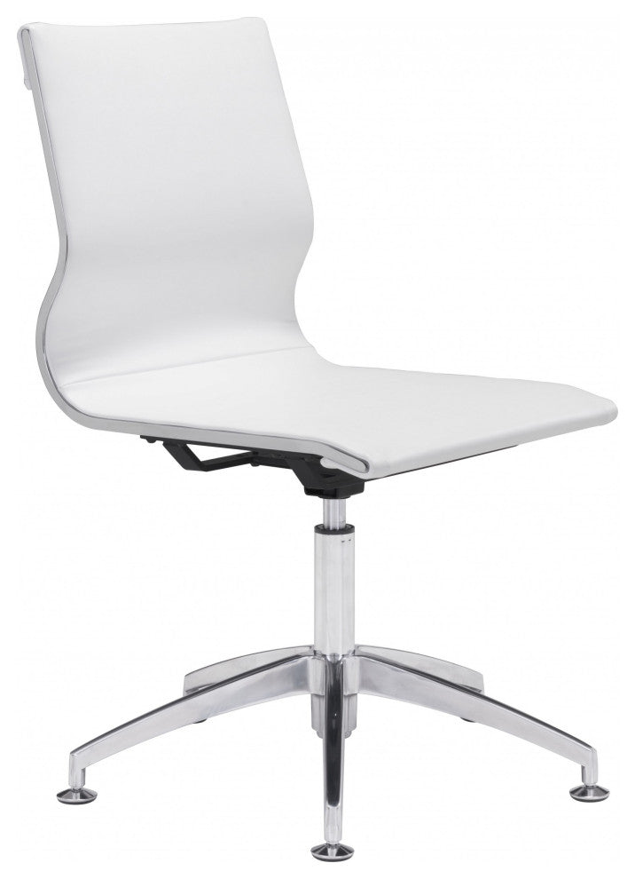 White Ergonomic Conference Room Office Chair
