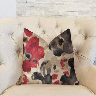 Pretty Passion Multicolor Luxury Throw Pillow, 26"x26"