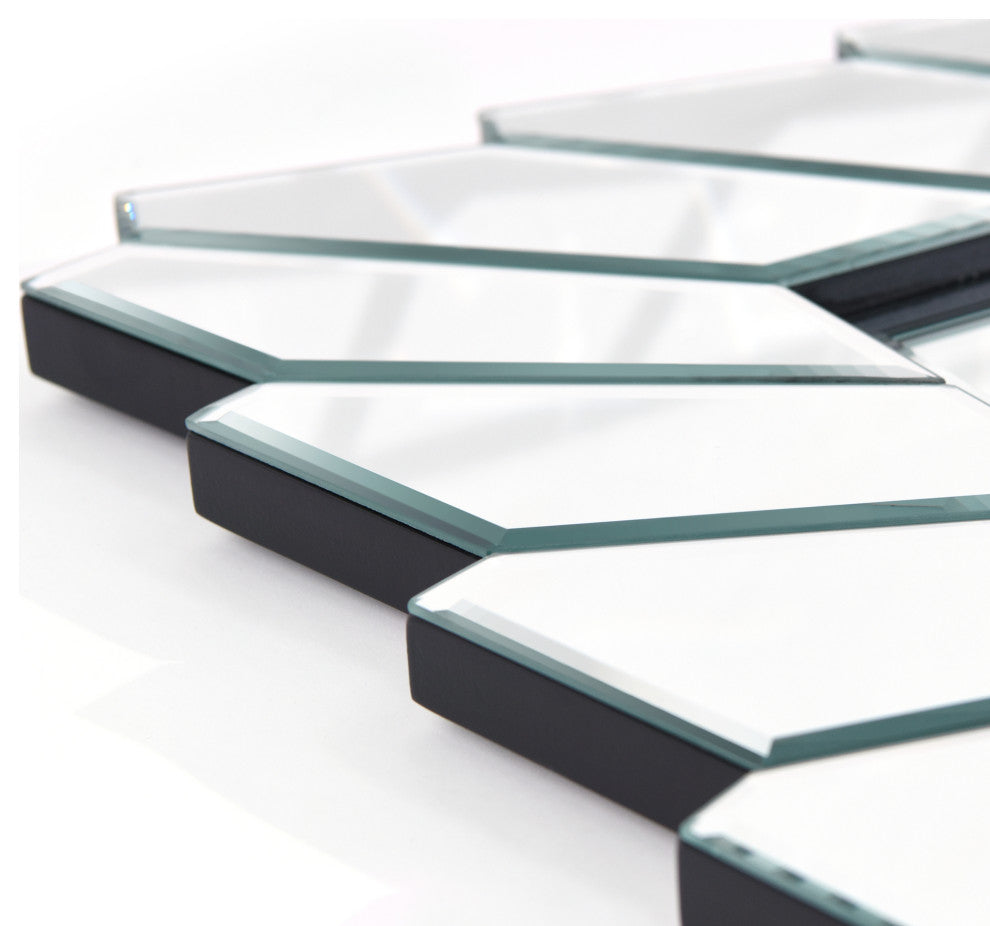 Traverse Modern Beveled Rectangular Wall Mirror, 30"x40"