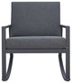 Safavieh Outdoor Cantor Rocking Chair Grey/Grey Cushion