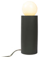 Tall Pillar Table Lamp, Pewter Green