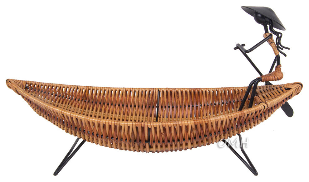 Asian Style Tranquility Boat Basket
