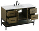 Home Living 54" Single Bathroom Vanity, Chestnut Brown
