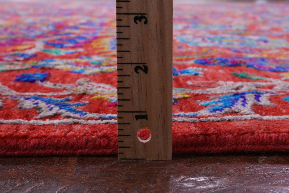 Persian Handmade Wool & Silk Rug 8' 11" X 11' 11" - Q14921