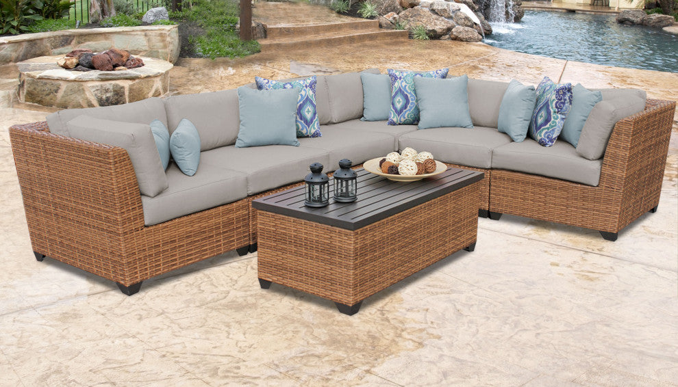 Laguna 7 Piece Outdoor Wicker Patio Furniture Set 07b