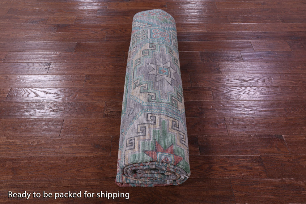 8' 3" X 9' 11" Fine Turkmen Ersari Hand Knotted Rug - Q15644