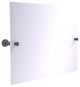 Carolina Frameless Landscape Tilt Mirror with Beveled Edge, Matte Gray