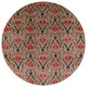 Ahgly Company Indoor Round Mid-Century Modern Area Rugs, 7' Round