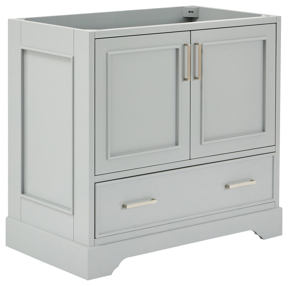 Ariel Stafford 36" Single Sink Bathroom Vanity Base, Gray