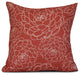 16x16", Floral Outdoor Pillow, Orange