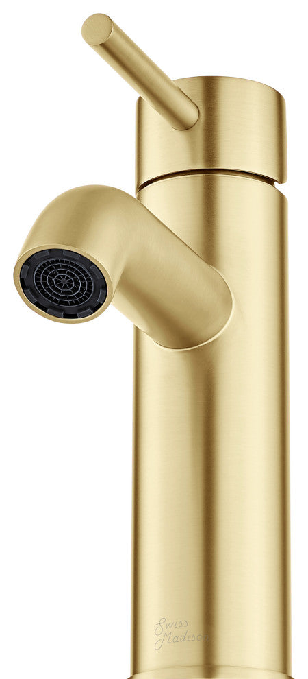 Ivy Single Hole Single Handle Bathroom Faucet, Brushed Gold