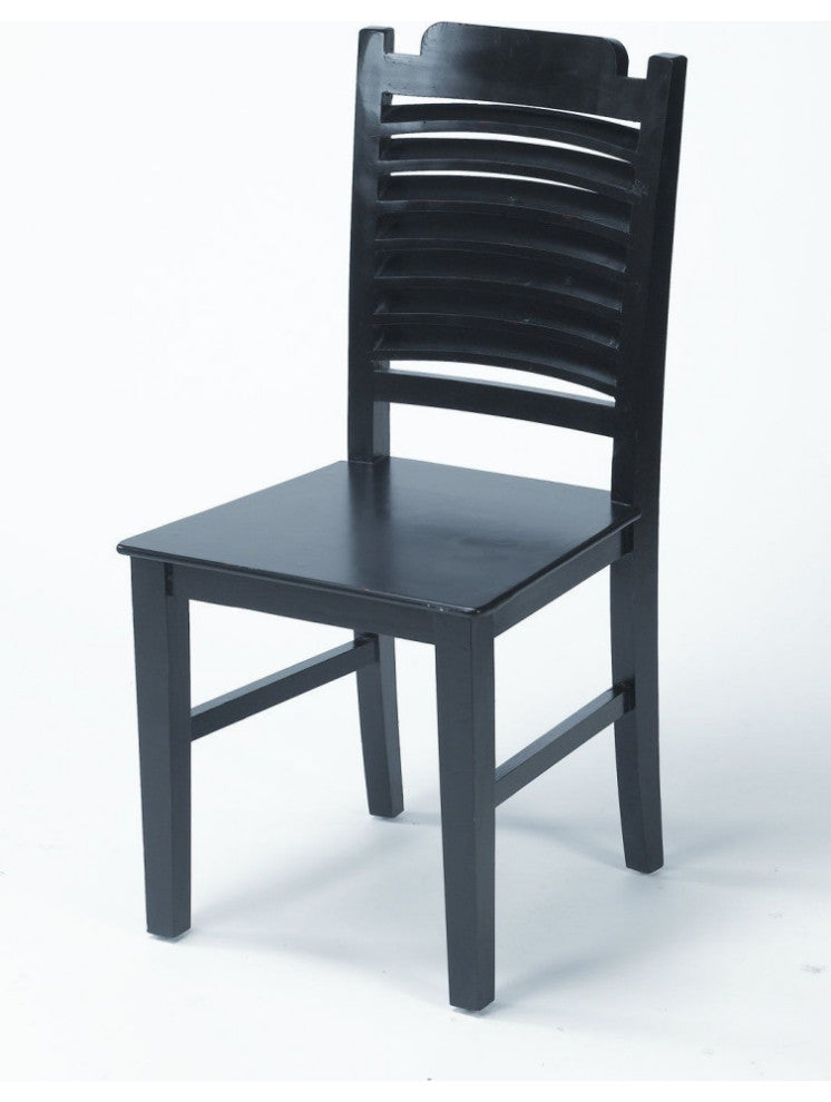 Solid Wood Dining Chair, Black