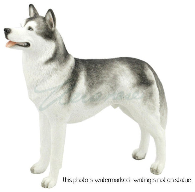 Siberian Husky Dog Figurine Art Statue Sculpture