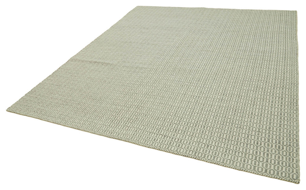 Rug N Carpet - Hand-knotted Modern Design 8' 0'' x 10' 0'' Wool Unique Kilim Rug