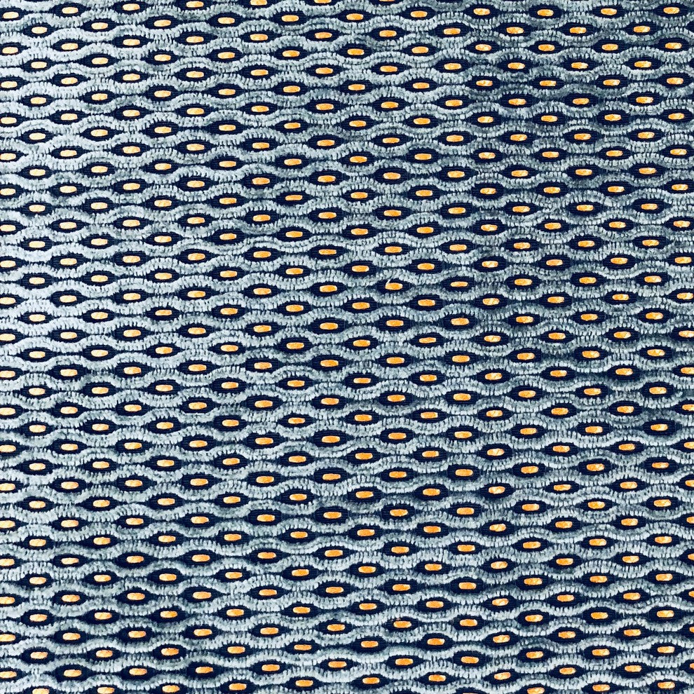 Teal Abyss Blue and Gold Luxury Throw Pillow, 12"x20"
