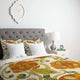 Deny Designs Valentina Ramos Orange Flowers Duvet Cover - Lightweight