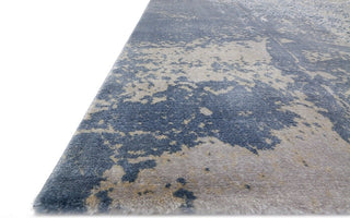 Loloi Patina Pj-01 Organic/Abstract Rug, Denim/Gray, 7'10"x7'10" Round