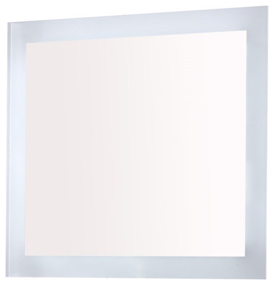 30" Rectangular Led Bordered Illuminated Mirror With Bluetooth Speakers