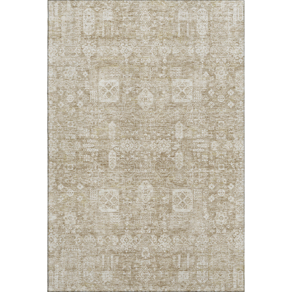 Premium Machine Washable Mayfield AMF637 Beige 8' x 10' Rug