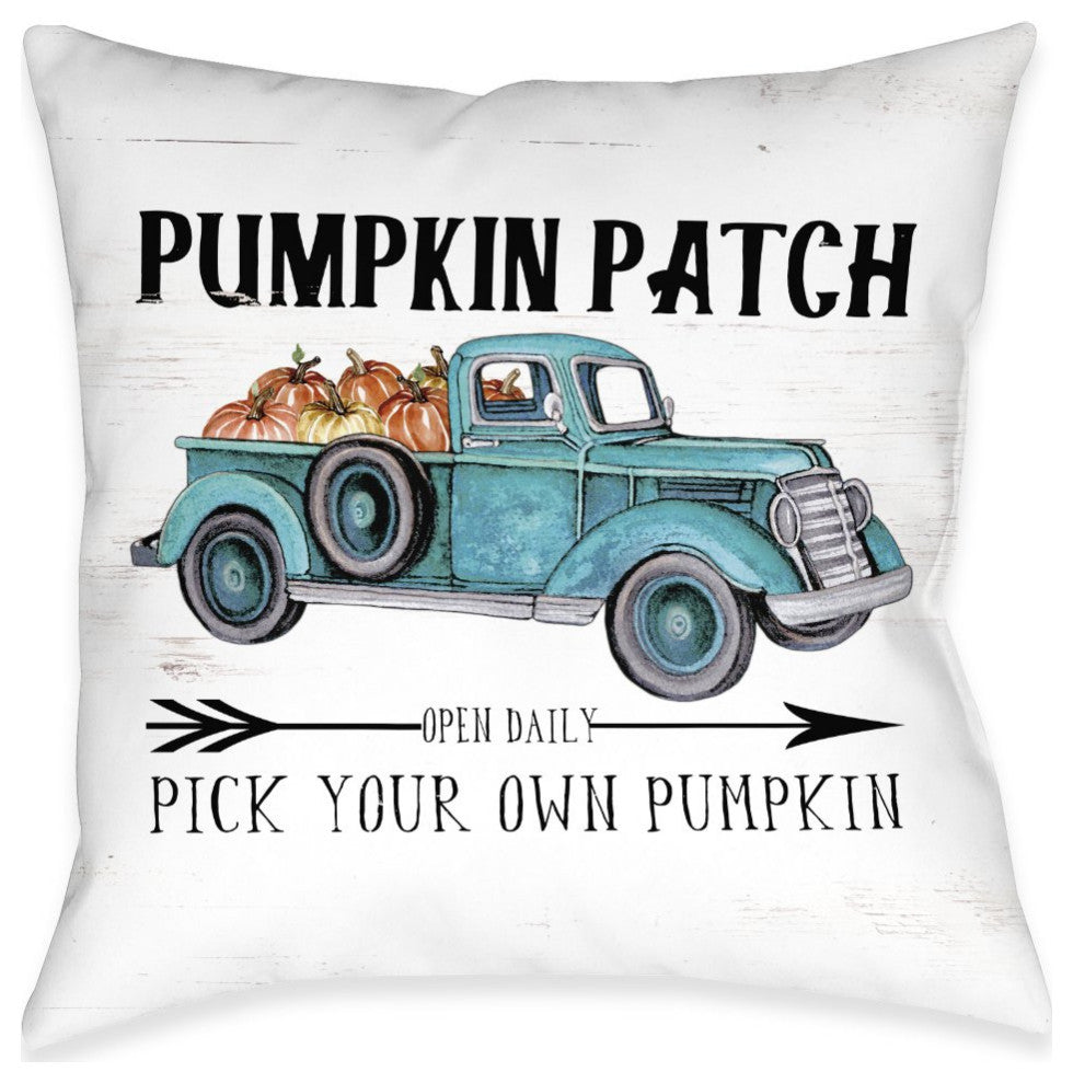 Laural Home Pumpkin Patch 18" X 18" Indoor Decorative Pillow