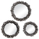 Uttermost Galena Round Mirrors, S/3