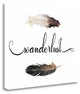 "Wanderlust Feathers" By Tara Moss, Giclee Print on Gallery Wrap Canvas