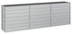 Vidaxl Garden Raised Bed 94.5"x15.7"x30.3" Galvanized Steel Silver