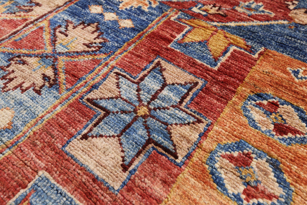 Handmade Super Kazak Wool Rug 5' 10" X 7' 9" Q10954