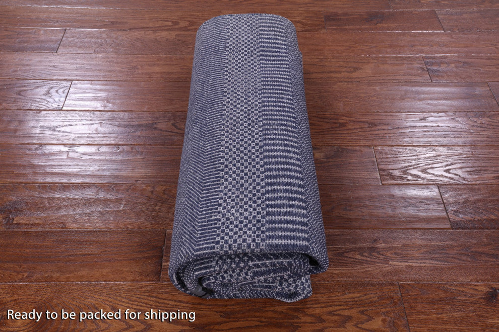 5' 1" X 7' 2" Savannah Grass Hand Knotted Wool and Silk Rug Q11498
