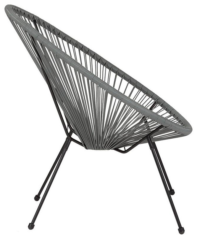 Valencia Oval Comfort Series Take Ten Grey Rattan Lounge Chair