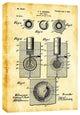 Epic Graffiti "Golf Ball Vintage Patent Blueprint" Giclee Canvas Art, 18"x26"