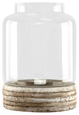 Ridged Pottery Jar, Large