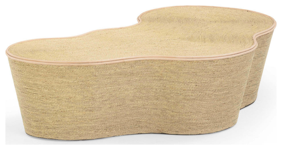 Slab Natural Seagrass Coffee Table