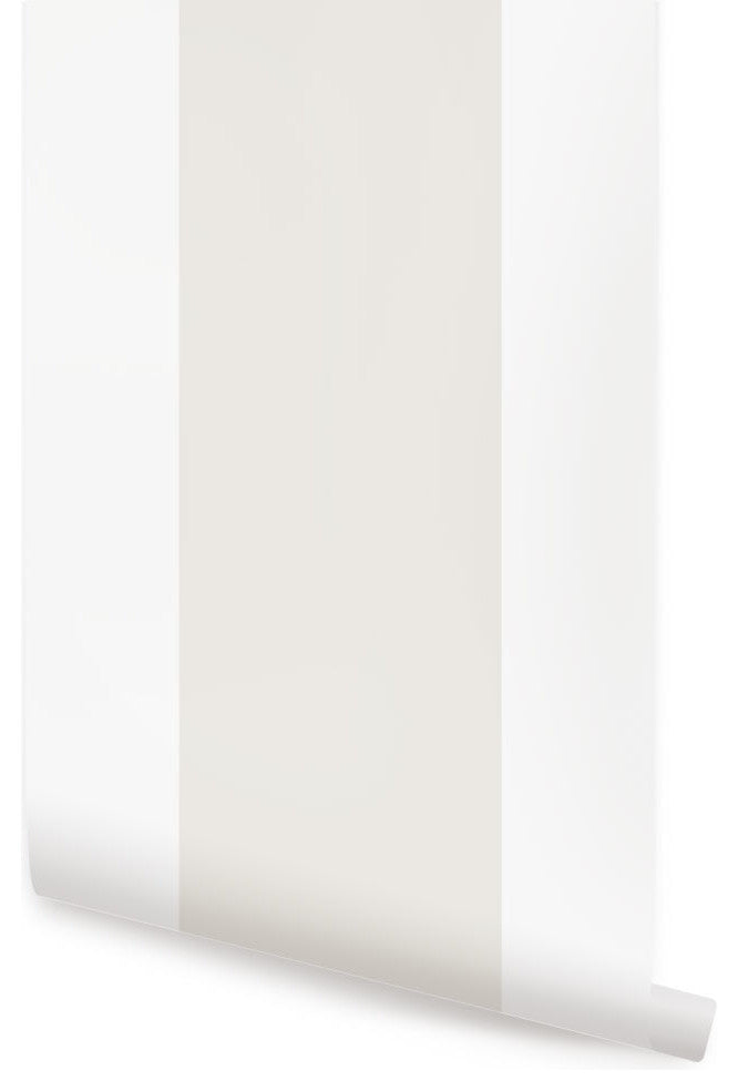 Vertical Stripe Bold Peel and Stick Vinyl Wallpaper , Beige, 24"w X 108"h