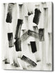 Epic Graffiti 'Black and White Strokes North' Giclee Canvas Wall Art, 18"x26"