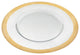Badash P248G Gold Border Round 13 " Glass Charger Plate