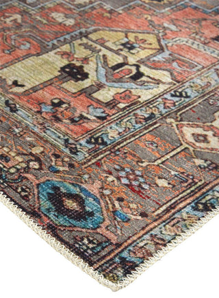 Weave & Wander Prescott Machine Washable Area Rug, Gray/Multi, 7'10"x9'10"