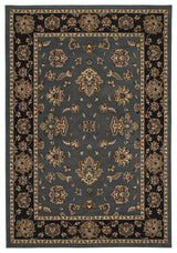 Oriental Weavers Ariana Collection Blue/Black Floral Indoor Area Rug 7'10"X11'