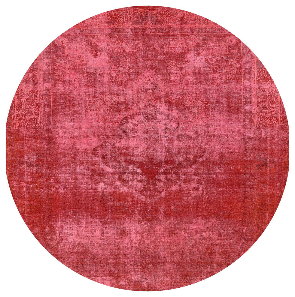 Ahgly Company Indoor Round Mid-Century Modern Area Rugs, 5' Round