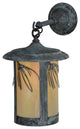 10"W Fulton Lone Pine Hanging Wall Sconce