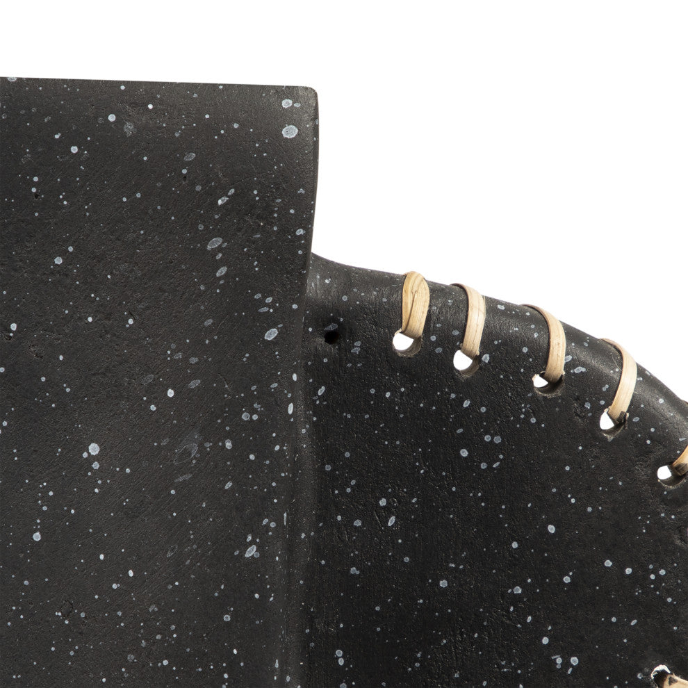 Ecomix, 21"H Abstract Vase, Black