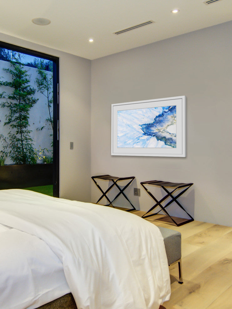 "Snow and Sea" Framed Painting Print