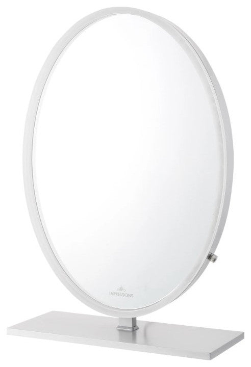 Heiress Pro Vanity Mirror, Silver, Led Strip Light