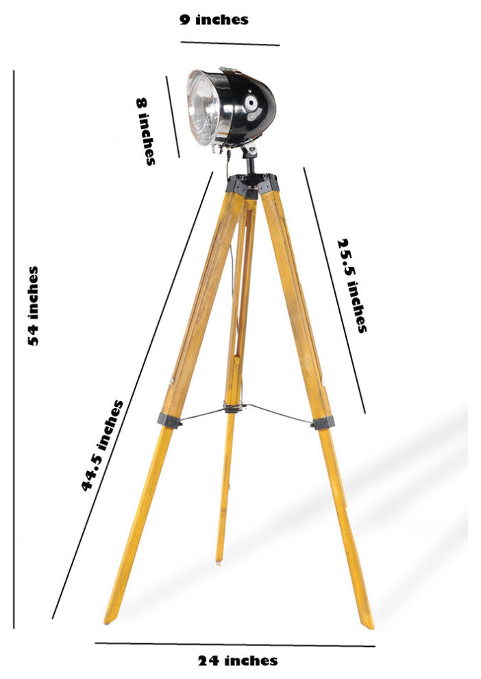 Jawa Lamp With Tripod Iron Vintage Model