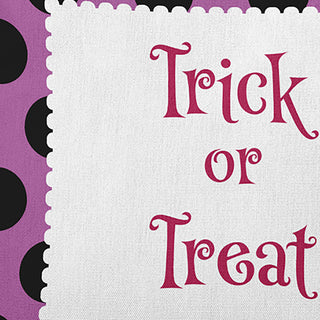 Trick or Treat Dots Accent Pillow, Orchid, 14"x20"