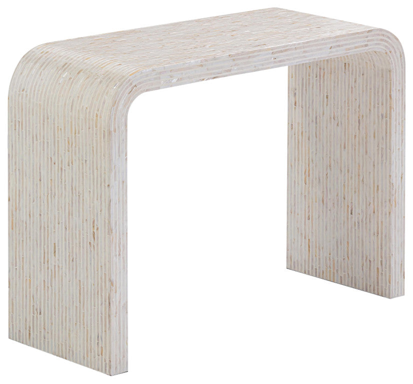 Opus Cream Capiz Shell Console Table
