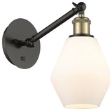 Innovations Cindyrella LED Wall Sconce 317-1W-BAB-G651-6-LED, Black Brass