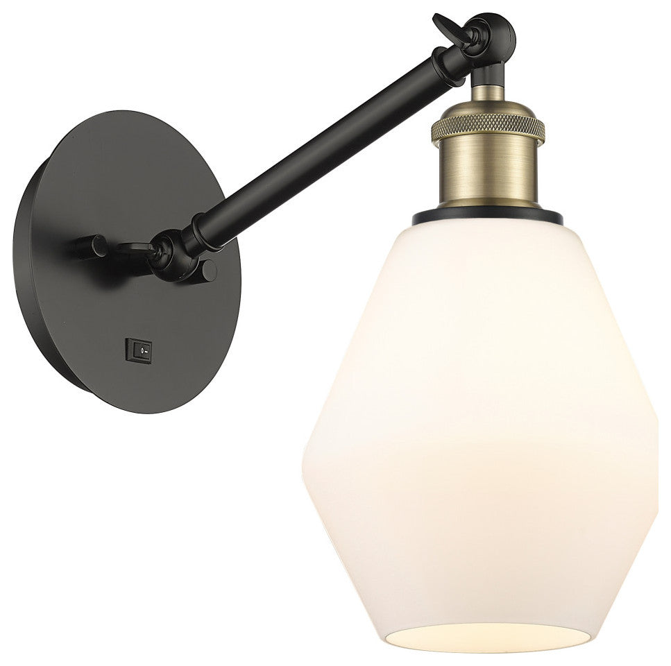 Innovations Cindyrella LED Wall Sconce 317-1W-BAB-G651-6-LED, Black Brass