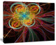 Colorful Red Fractal Flower, Abstract Canvas Art Print, 20x12