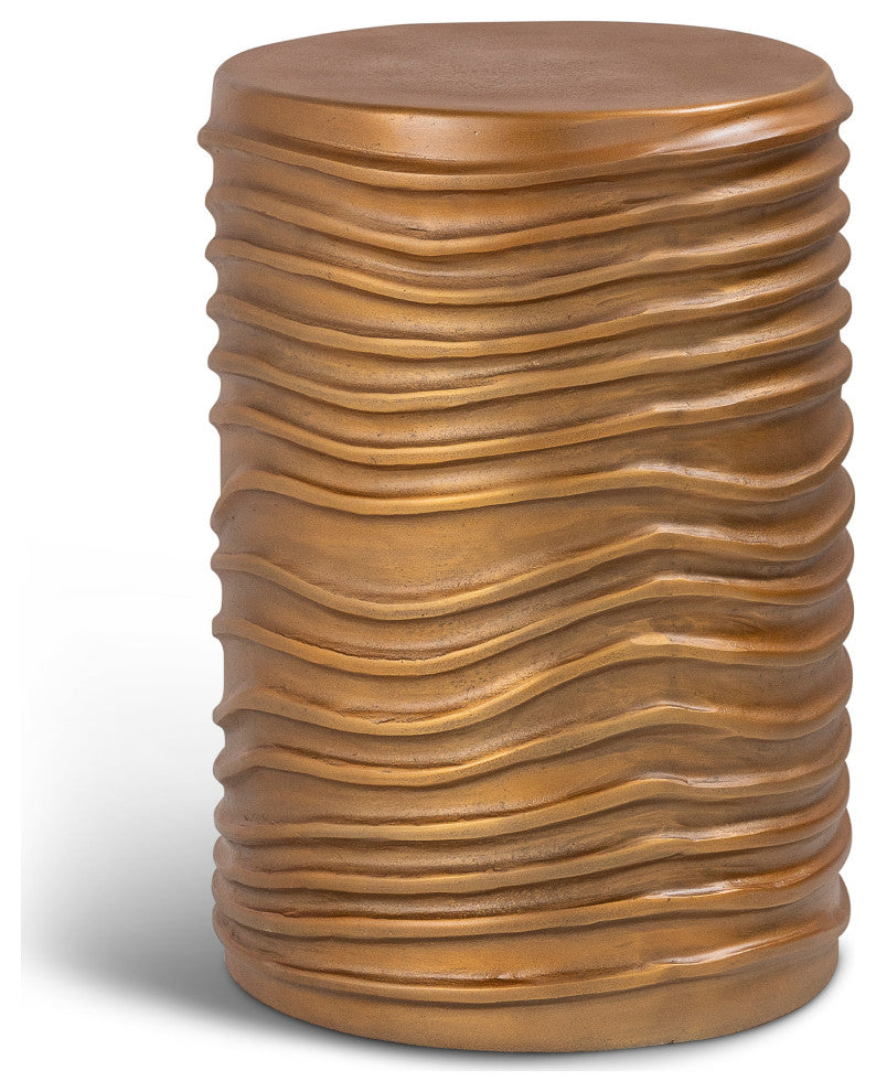 Elements Reid Accent Stool Vintage Copper